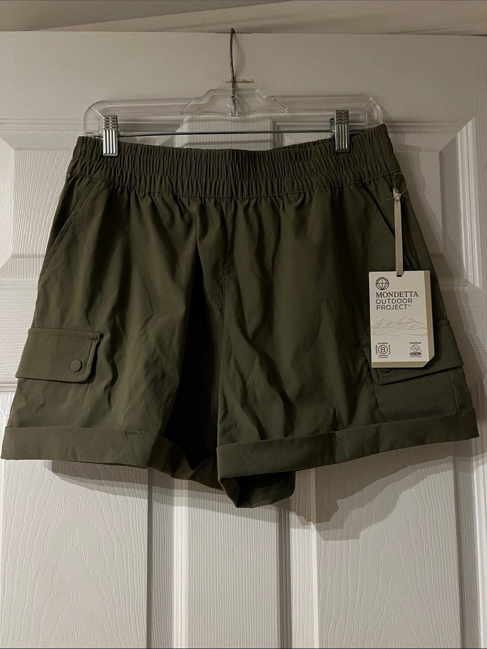 Mondetta Olive Green Women's Cargo Shorts
